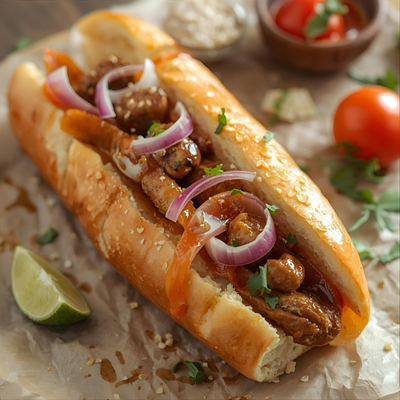 Baguette Vorderschinken