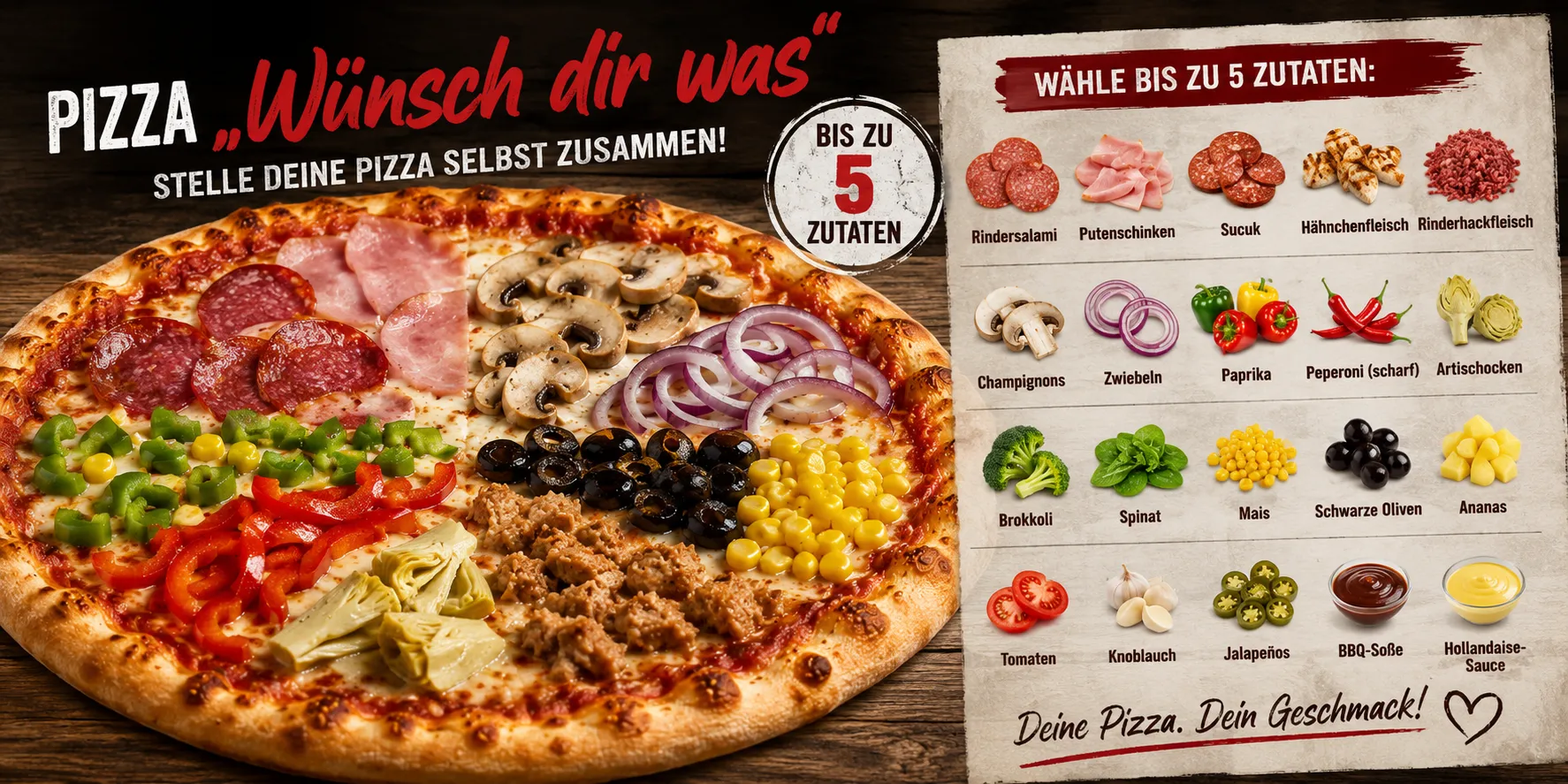 Pizza „Wünsch dir was“